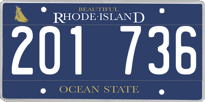 RI license plate 201736
