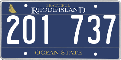 RI license plate 201737