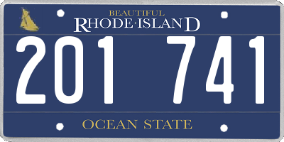 RI license plate 201741