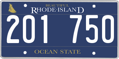RI license plate 201750