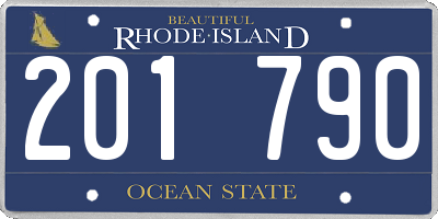 RI license plate 201790