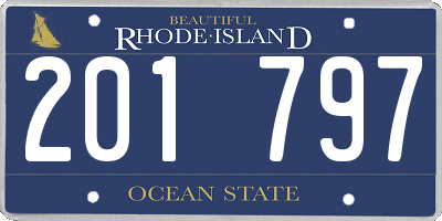 RI license plate 201797