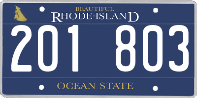 RI license plate 201803