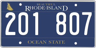 RI license plate 201807