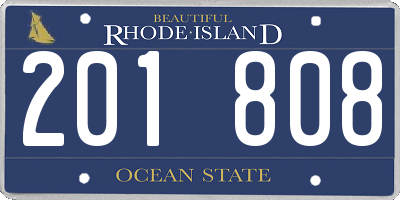 RI license plate 201808