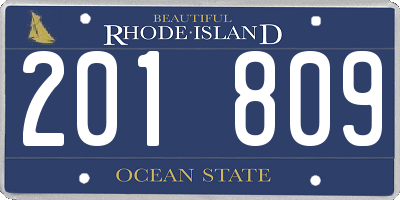 RI license plate 201809