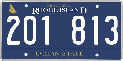 RI license plate 201813