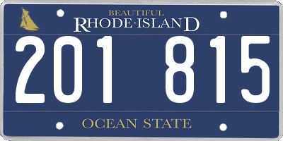 RI license plate 201815