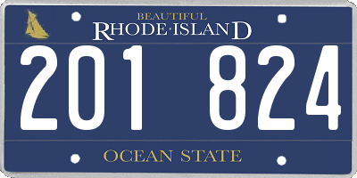 RI license plate 201824