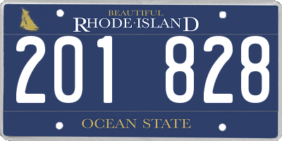 RI license plate 201828