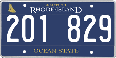RI license plate 201829