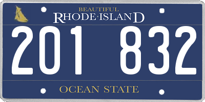 RI license plate 201832