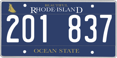 RI license plate 201837