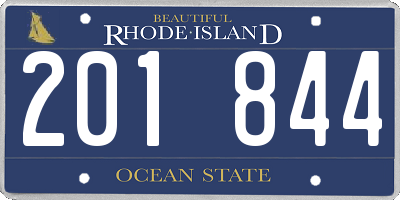RI license plate 201844