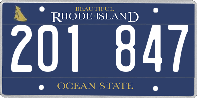 RI license plate 201847