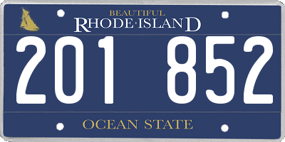 RI license plate 201852