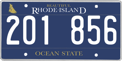 RI license plate 201856
