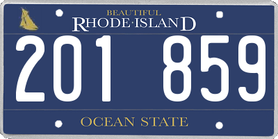 RI license plate 201859
