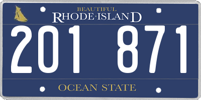 RI license plate 201871