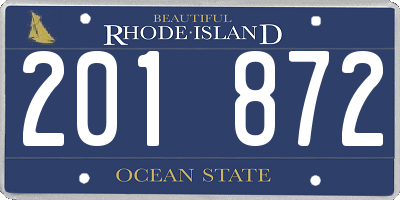 RI license plate 201872