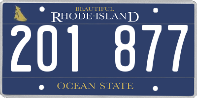RI license plate 201877