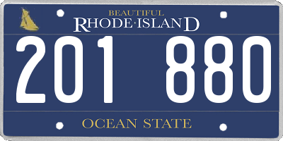 RI license plate 201880