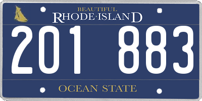 RI license plate 201883
