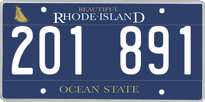 RI license plate 201891