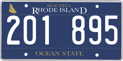 RI license plate 201895