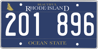 RI license plate 201896