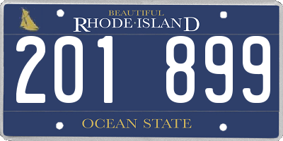 RI license plate 201899