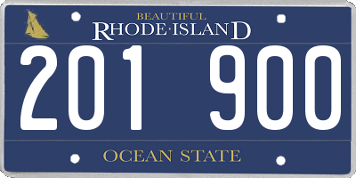RI license plate 201900