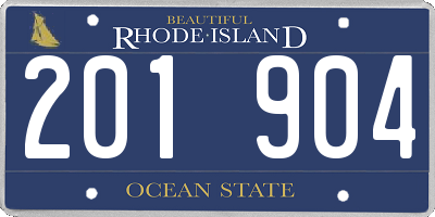 RI license plate 201904