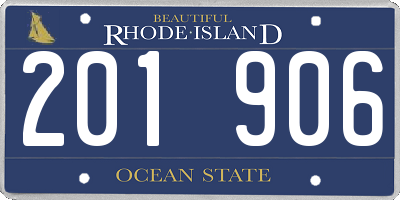 RI license plate 201906