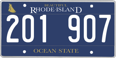 RI license plate 201907