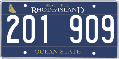 RI license plate 201909