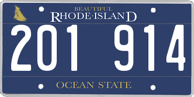 RI license plate 201914