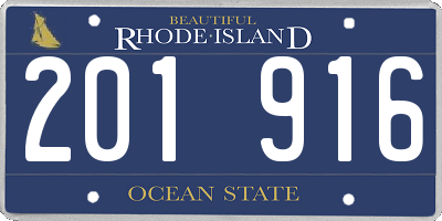 RI license plate 201916