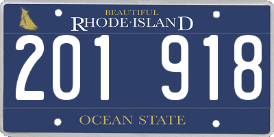 RI license plate 201918