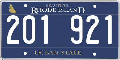 RI license plate 201921