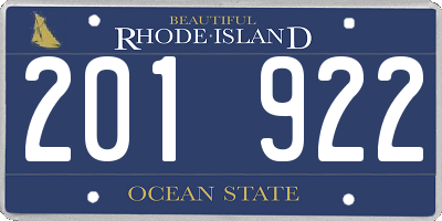 RI license plate 201922