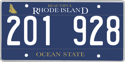 RI license plate 201928