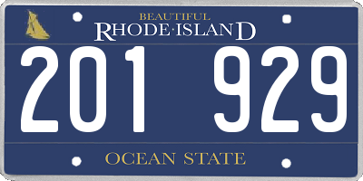 RI license plate 201929