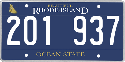 RI license plate 201937