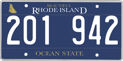 RI license plate 201942