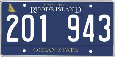 RI license plate 201943