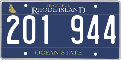 RI license plate 201944