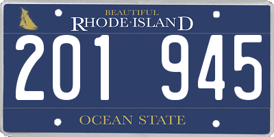 RI license plate 201945