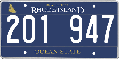 RI license plate 201947