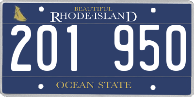 RI license plate 201950